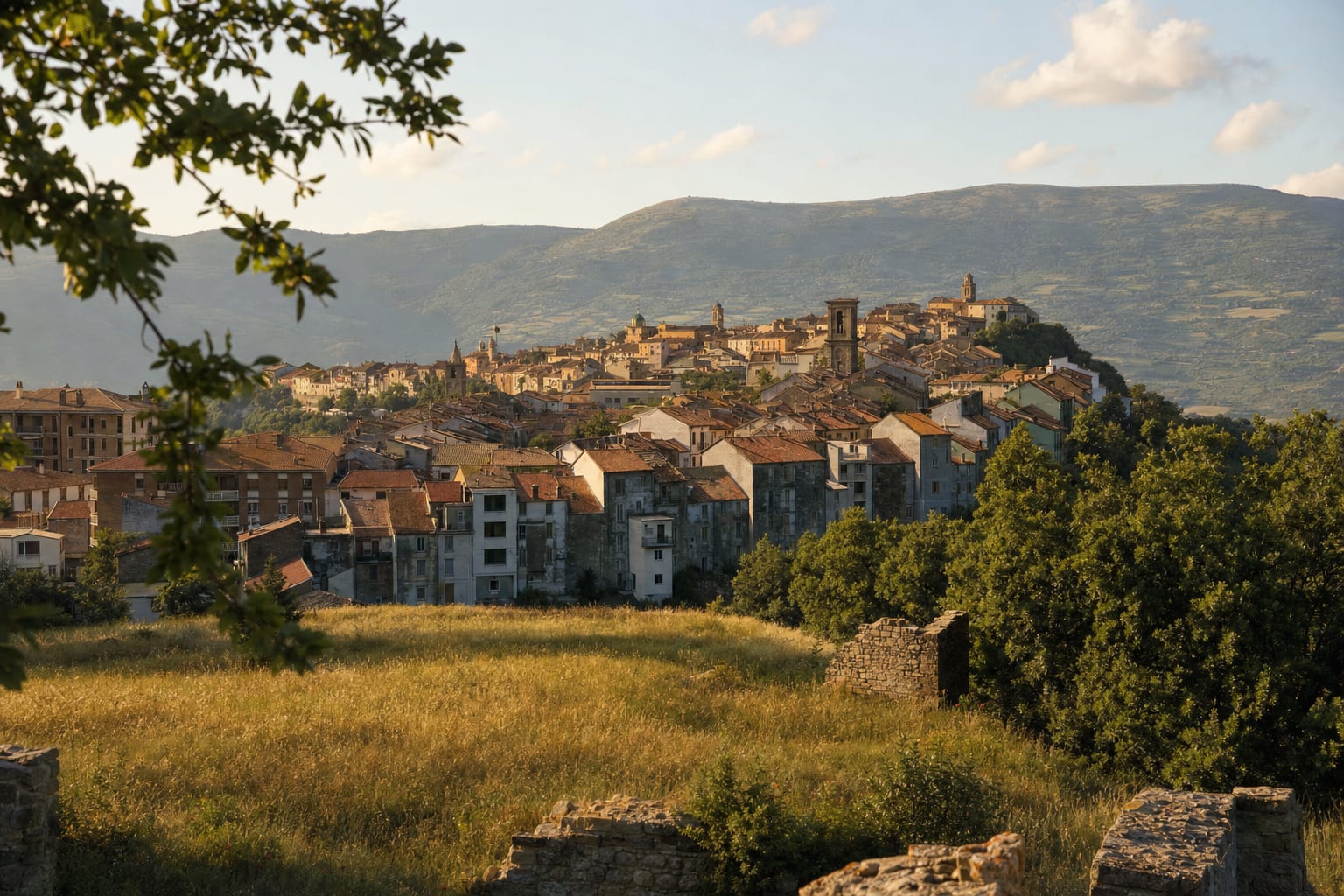 Agnone on its Molise hillside, town of the papal bell founders