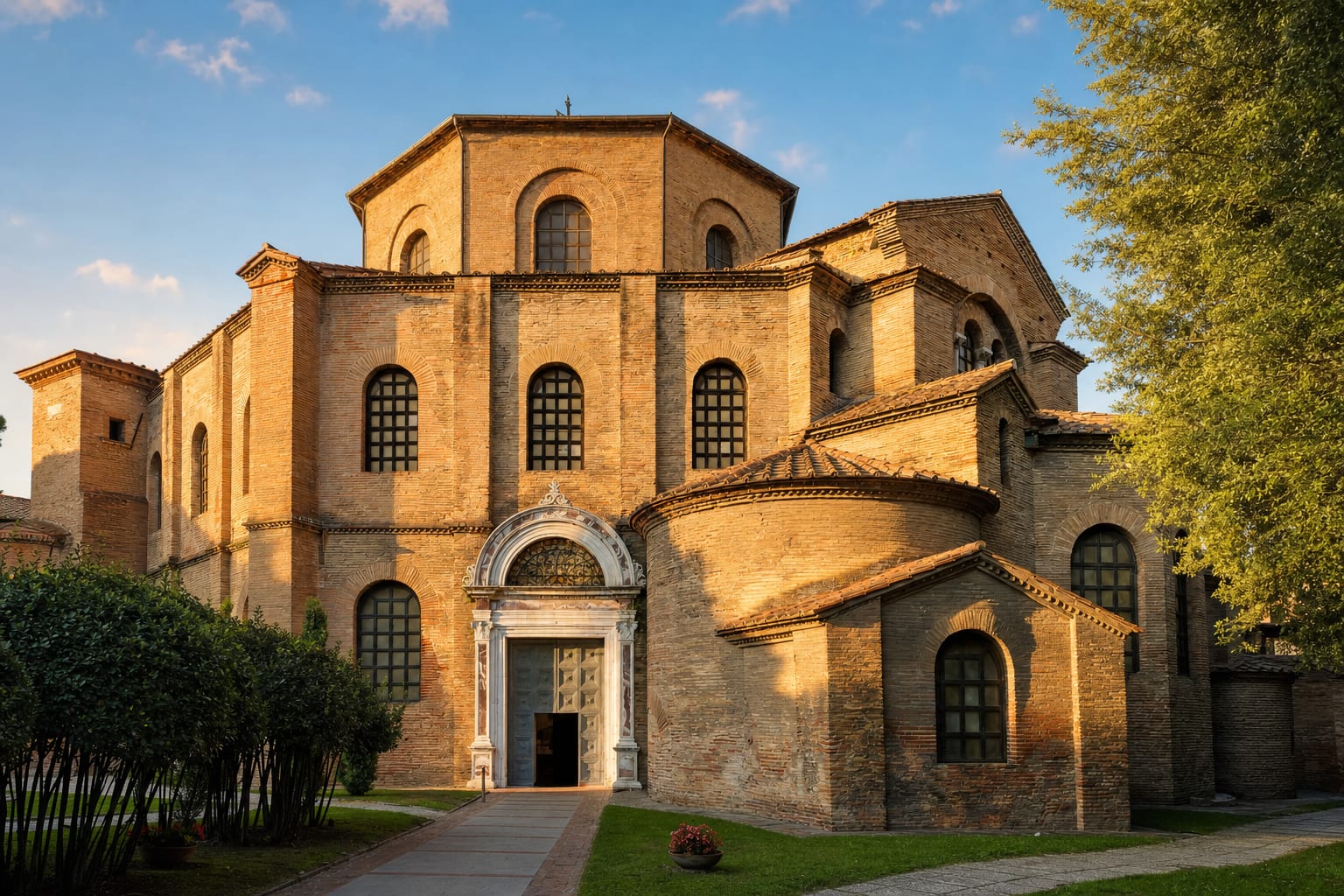 The brick octagon of San Vitale, Ravenna's Byzantine treasury