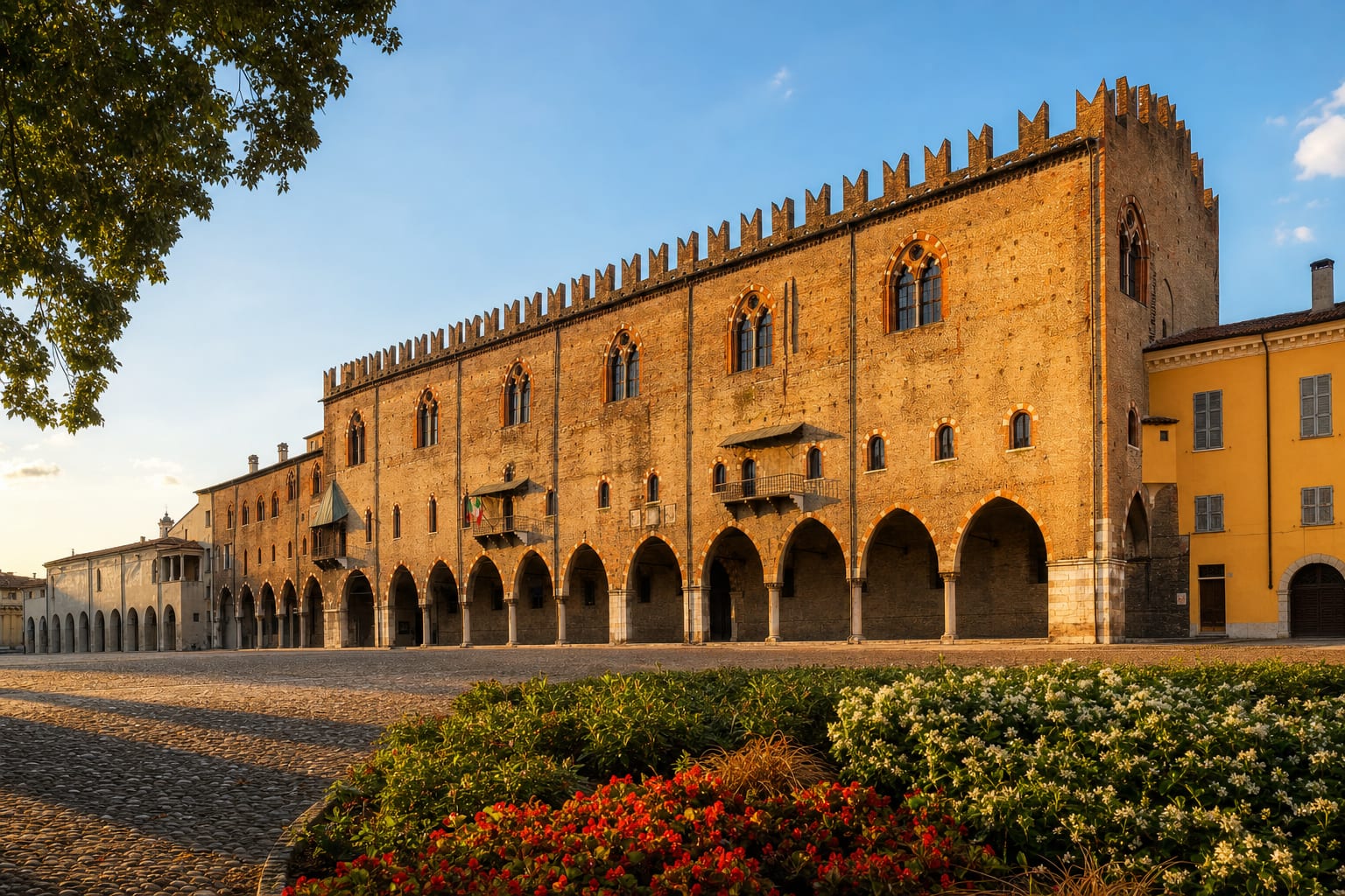 The Gonzaga's Palazzo Ducale fronting Piazza Sordello, Mantua