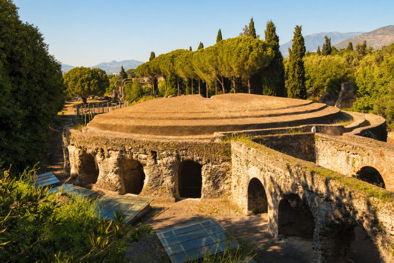The Maritime Theatre's circle at Hadrian's Villa, Tivoli