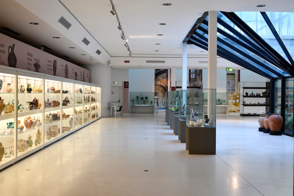 Maiolica-lined galleries of the International Museum of Ceramics, Faenza