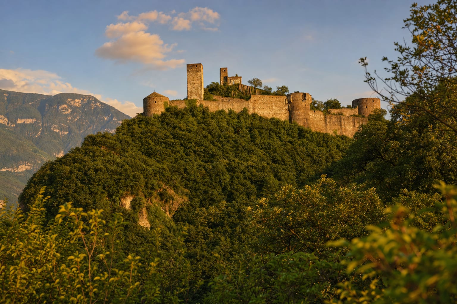 Sigmundskron's walls above Bolzano, Messner's mountain museum