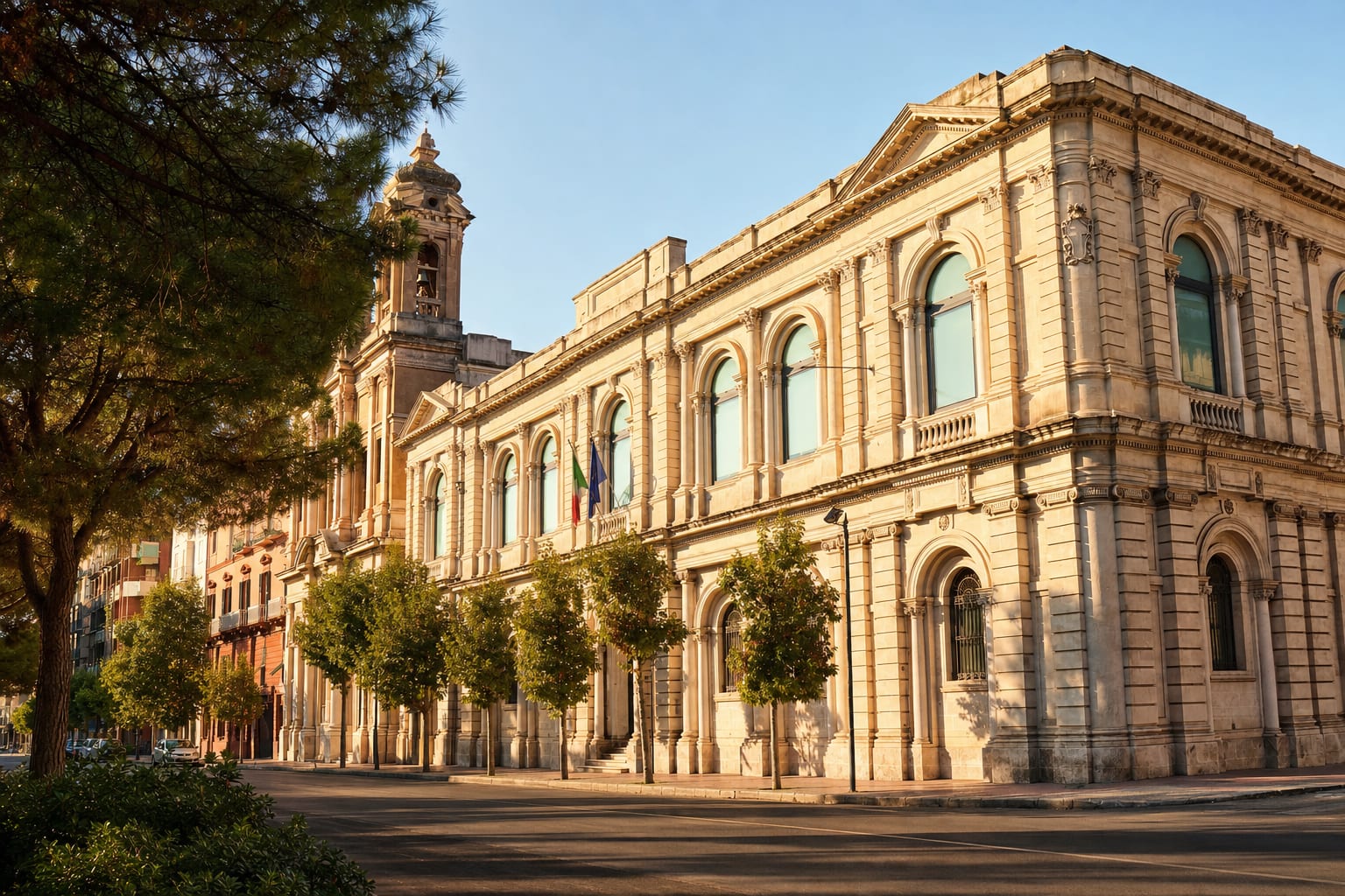 The long palazzo of MArTA, treasury of Greek Taranto