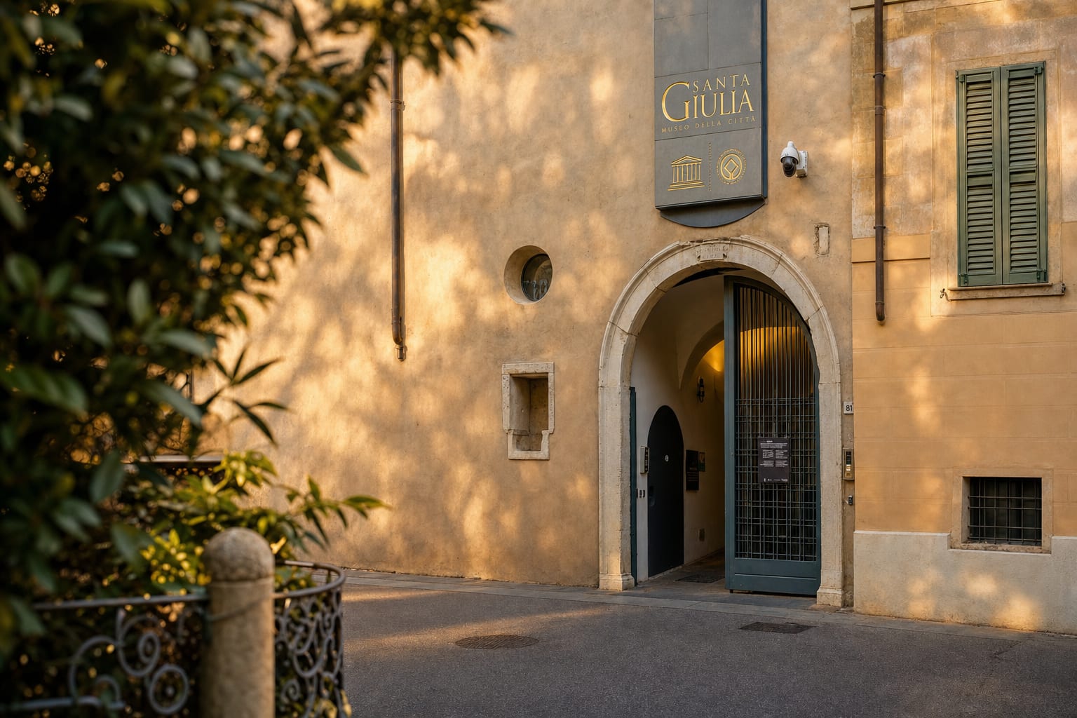 The entrance to Santa Giulia, Brescia's monastery museum
