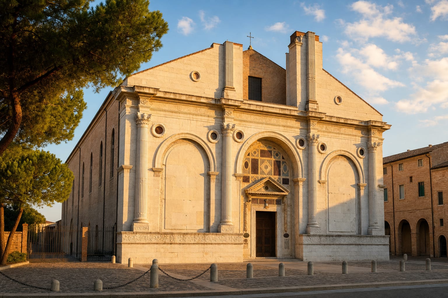 Alberti's marble temple front for the Malatesta, Rimini