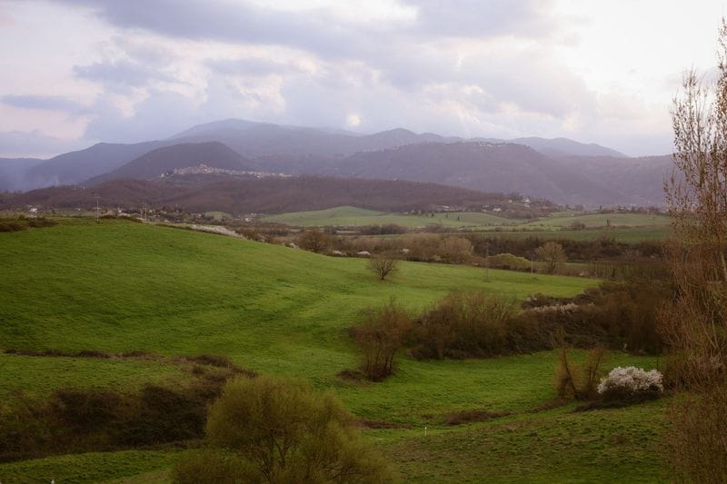 The hills of the Ciociaria around Anagni