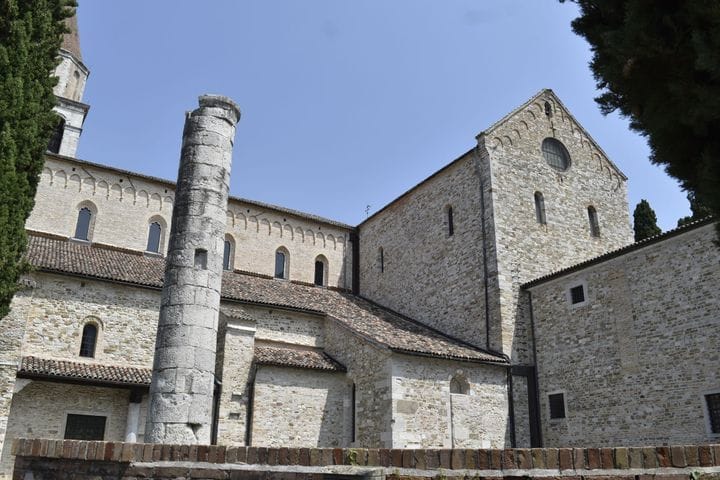 The basilica and bell tower of Aquileia