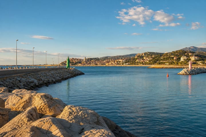 Imperia's harbour on the Ligurian Riviera