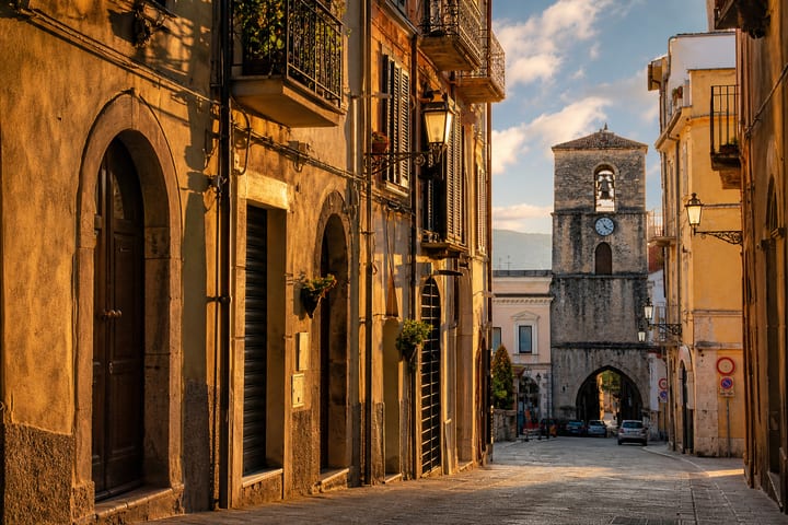 The old town of Isernia in Molise