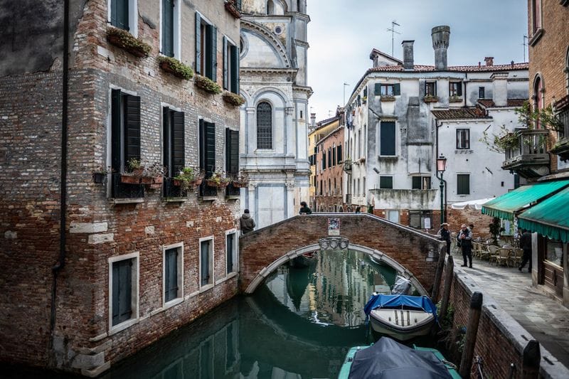 A quiet canal corner in Venice