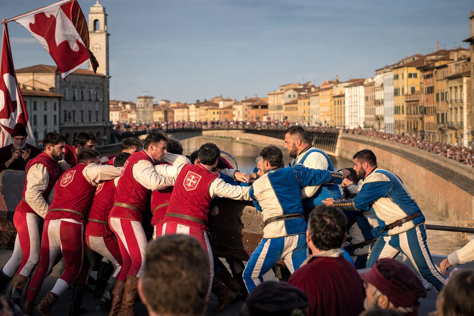 Gioco del Ponte in Pisa, Italy