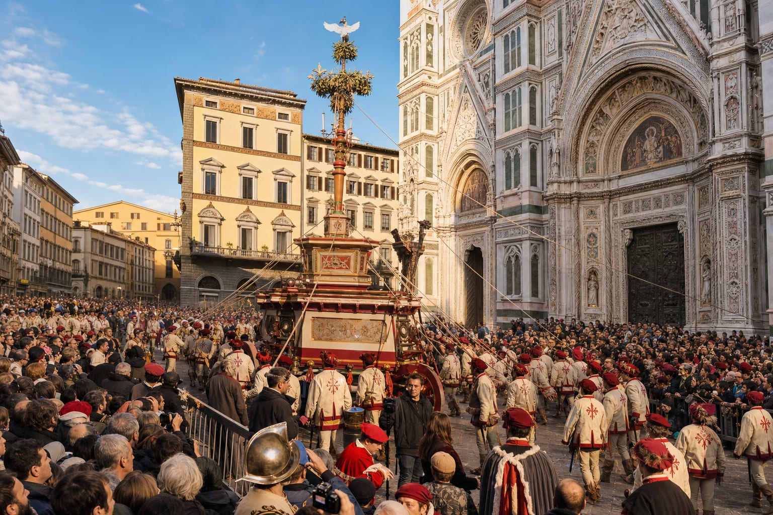 Scoppio del Carro in Florence, Italy