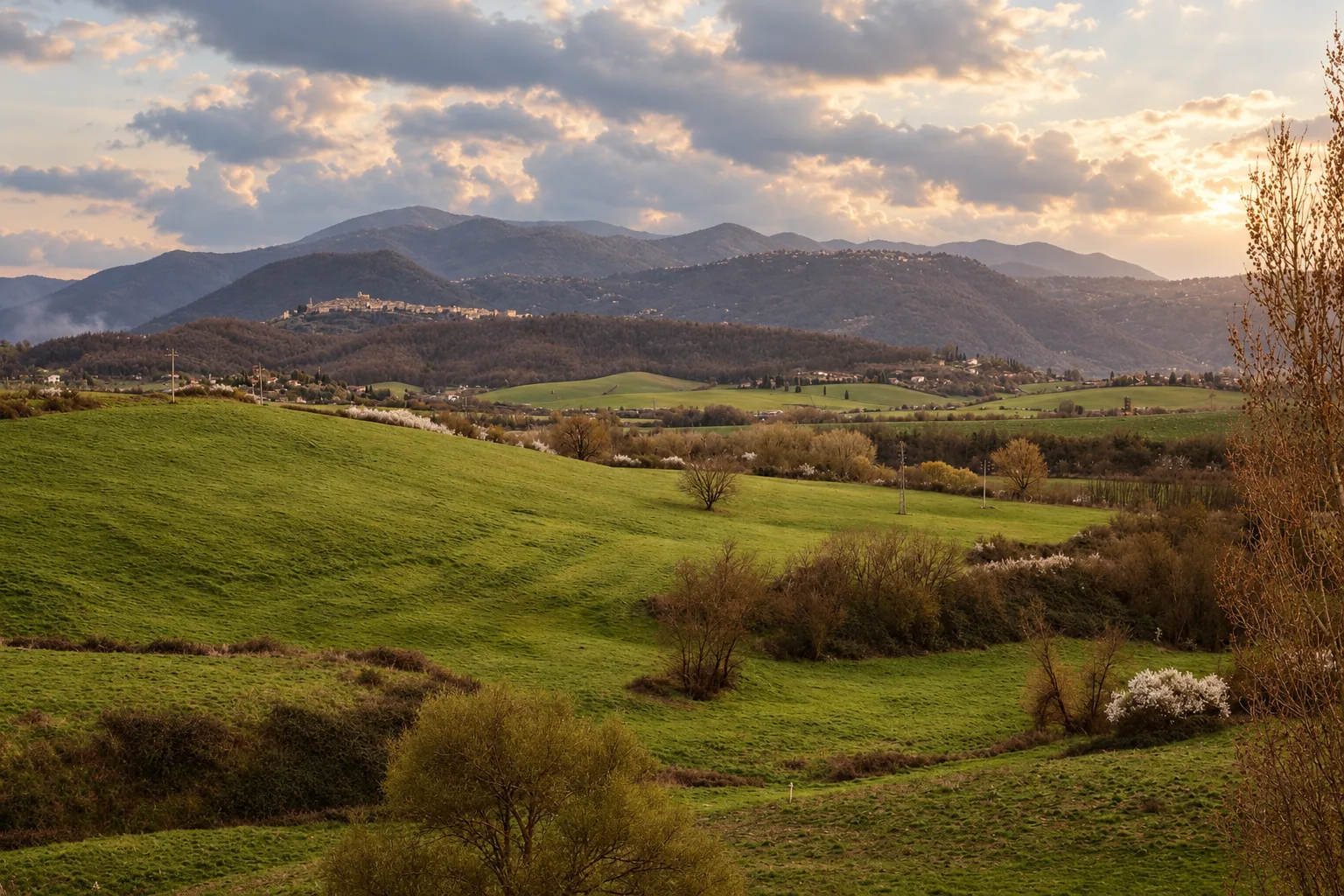 The hills of the Ciociaria around Anagni