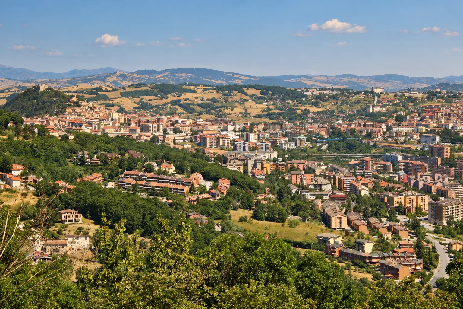 Campobasso spread across its Molise hills