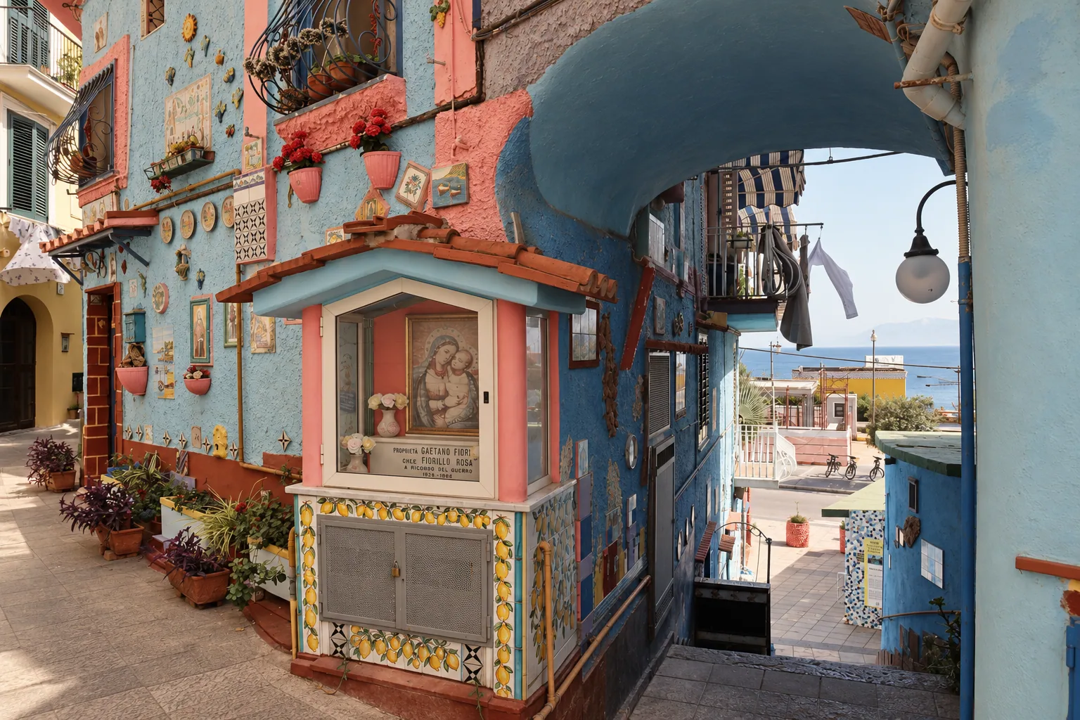 Majolica-tiled lanes of Vietri sul Mare
