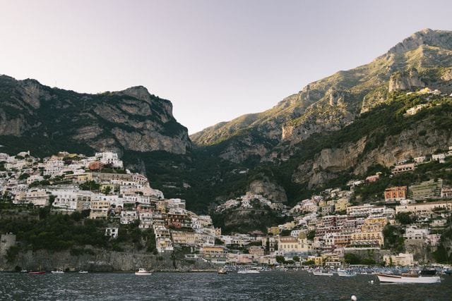 The Amalfi coast tumbling to the sea, Campania