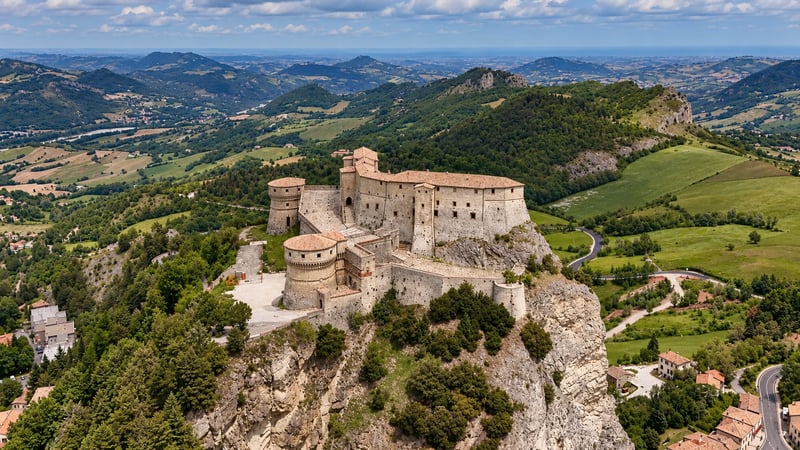 The fortress of San Leo on its crag, Emilia-Romagna