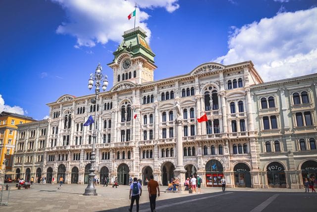Piazza Unità d'Italia opening to the sea in Trieste