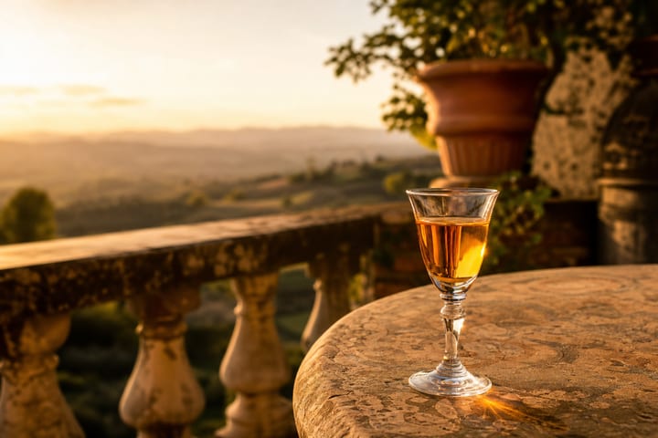 Cappelletti Aperitivo bottle with Trentino setting
