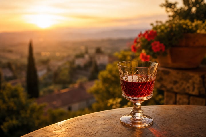 Luxardo Bitter bottle with Venetian setting
