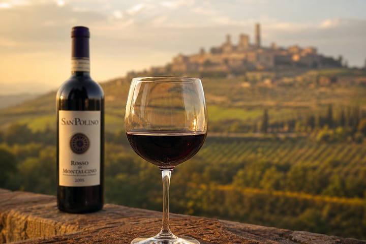 Rosso di Montalcino red wine