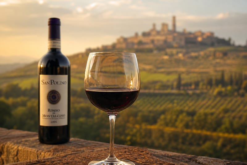 Rosso di Montalcino red wine