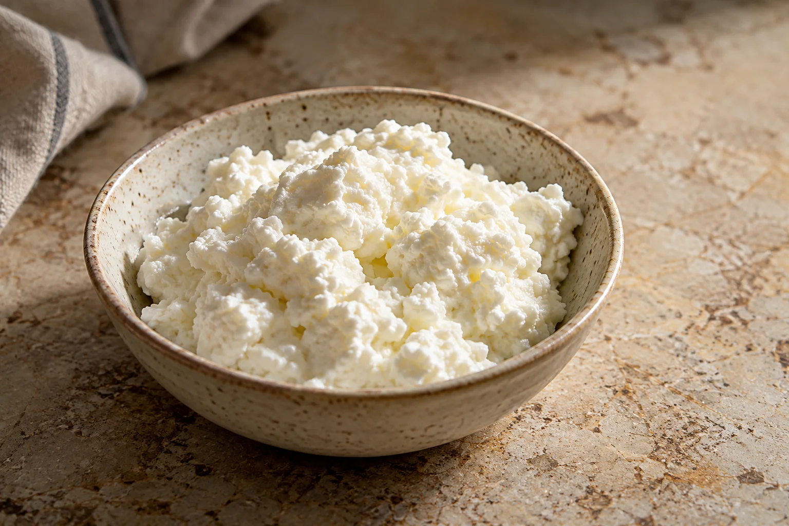 Prescinsêua fresca dalla cagliata morbida e bianca.
