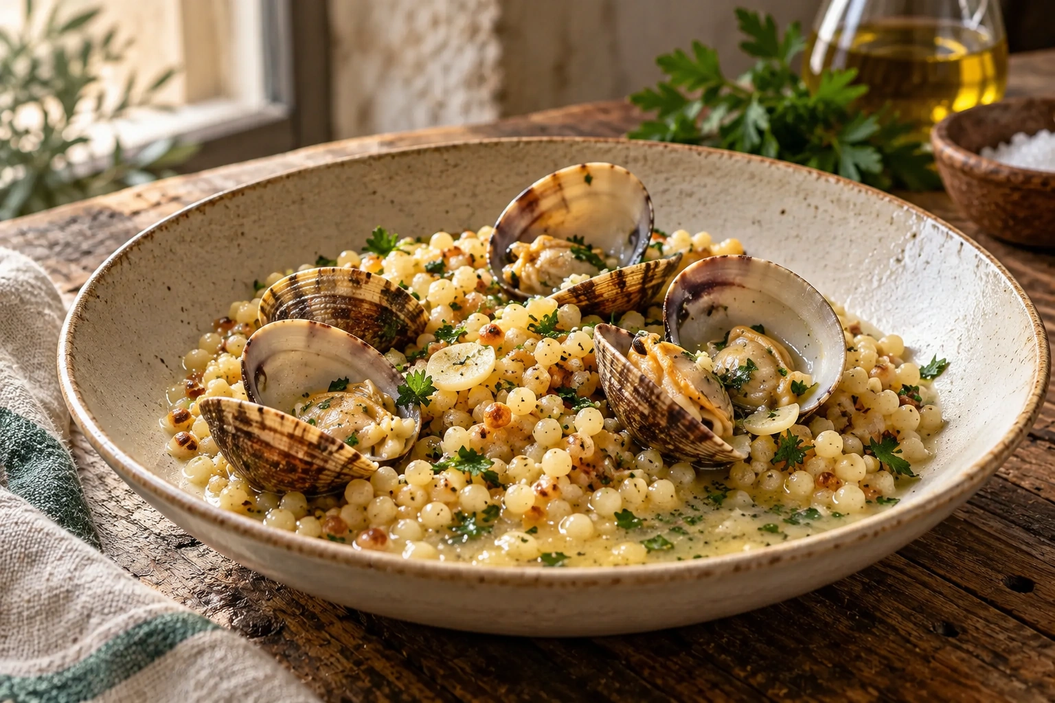 Fregula con arselle