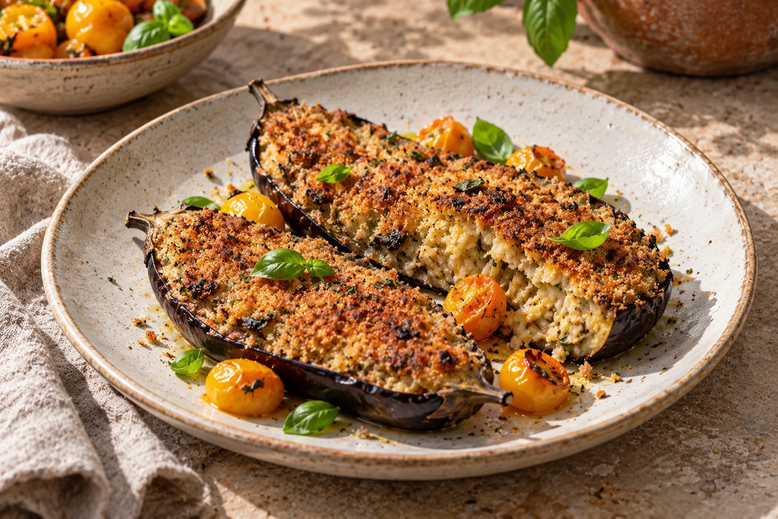 Calabrian stuffed eggplant