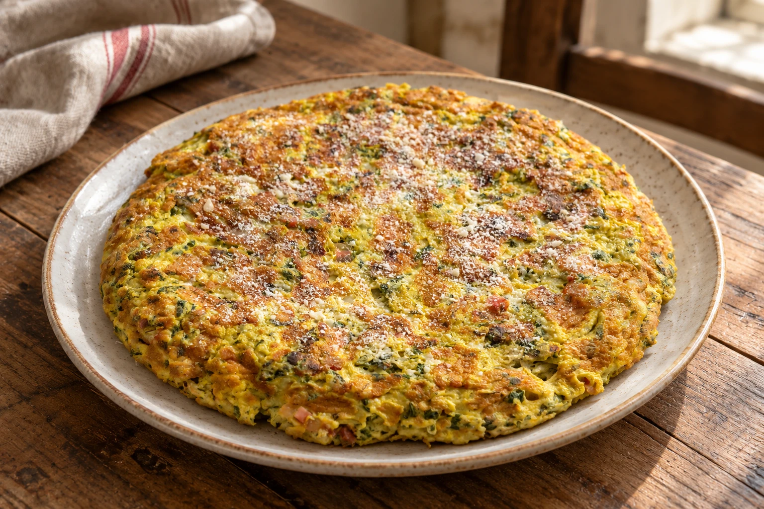 Frittata with mentuccia