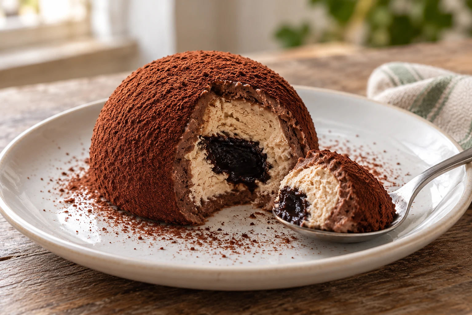 Tartufo di Pizzo con cuore al cacao