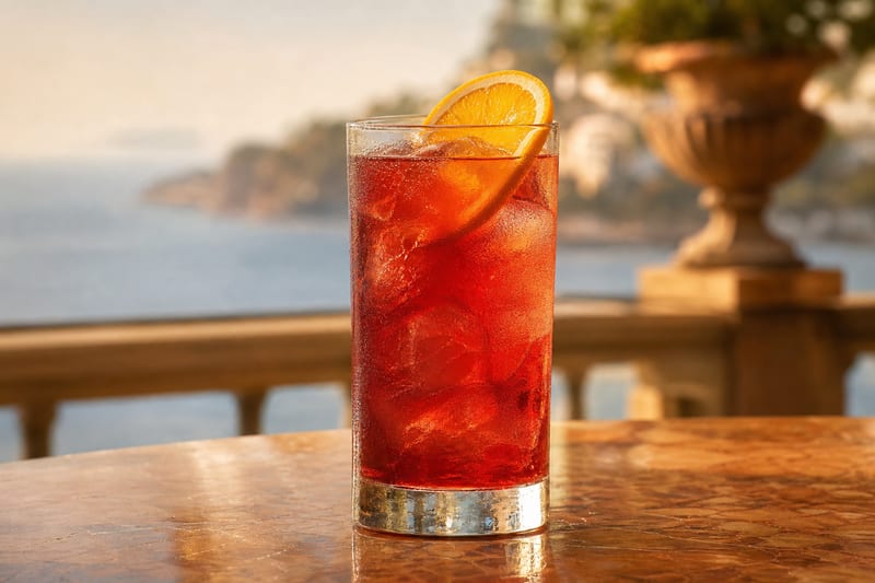 Americano, a classic Italian cocktail