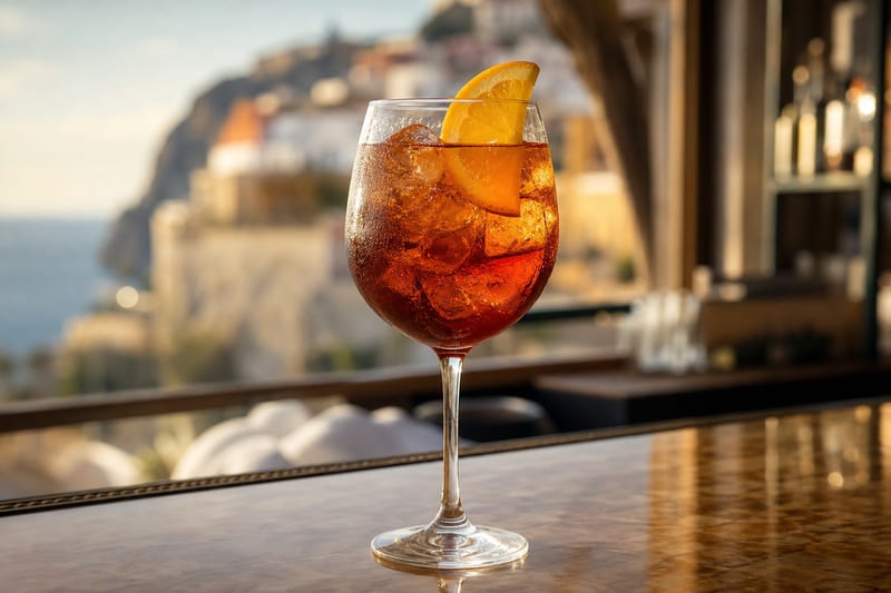 Cynar Spritz, a classic Italian cocktail