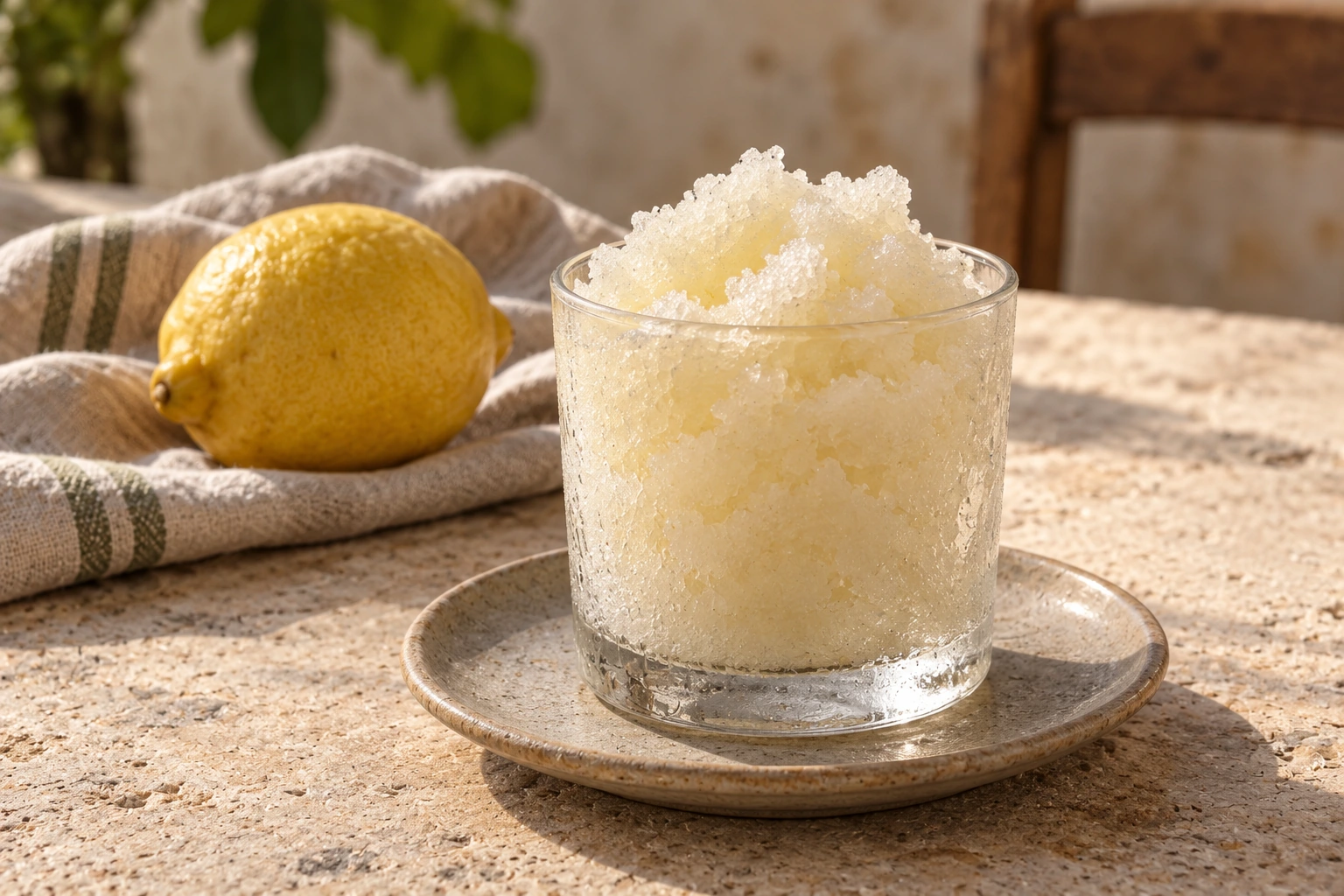 Granita siciliana al limone