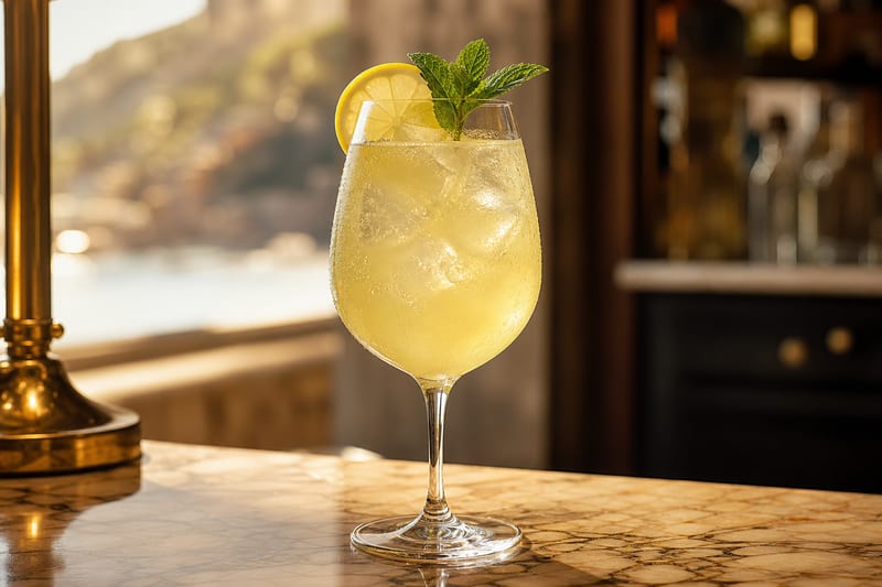 Limoncello Spritz, a classic Italian cocktail