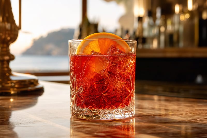 Negroni Sbagliato, a classic Italian cocktail