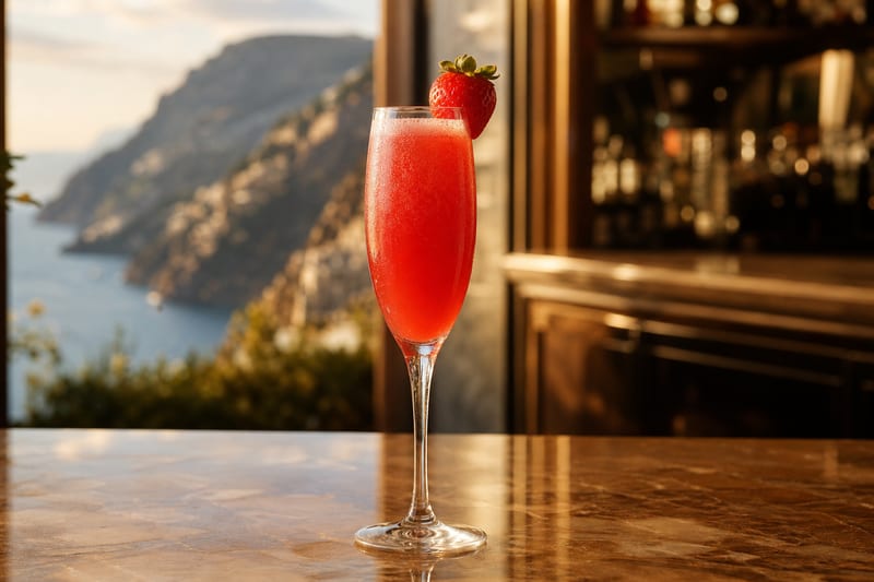 Rossini, a classic Italian cocktail
